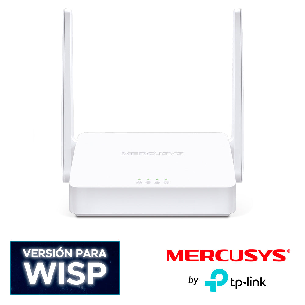 ROUTER INALAMBRICO MERCUSYS MW302R VELOCIDAD DE TRANSMISION INALAMBRICA 300 MBPS ADMITE 4 MODOS DE OPERACION: ENRUTADOR,