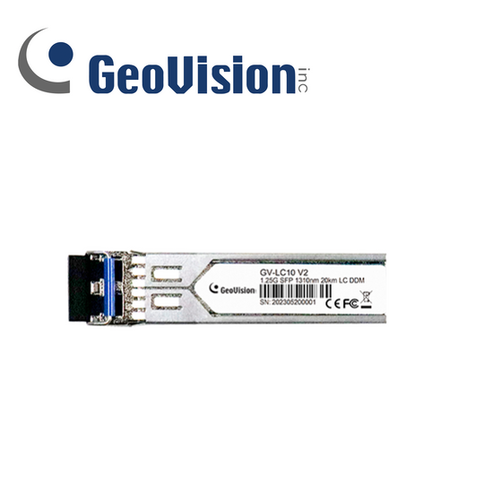 TRANSCEPTOR LC GEOVISION IEEE 802.3z 1000 BASE SX / LX SFP COMPATIBLE CON SWITCH DE OTRA MARCA CON PUERTO SFP LC