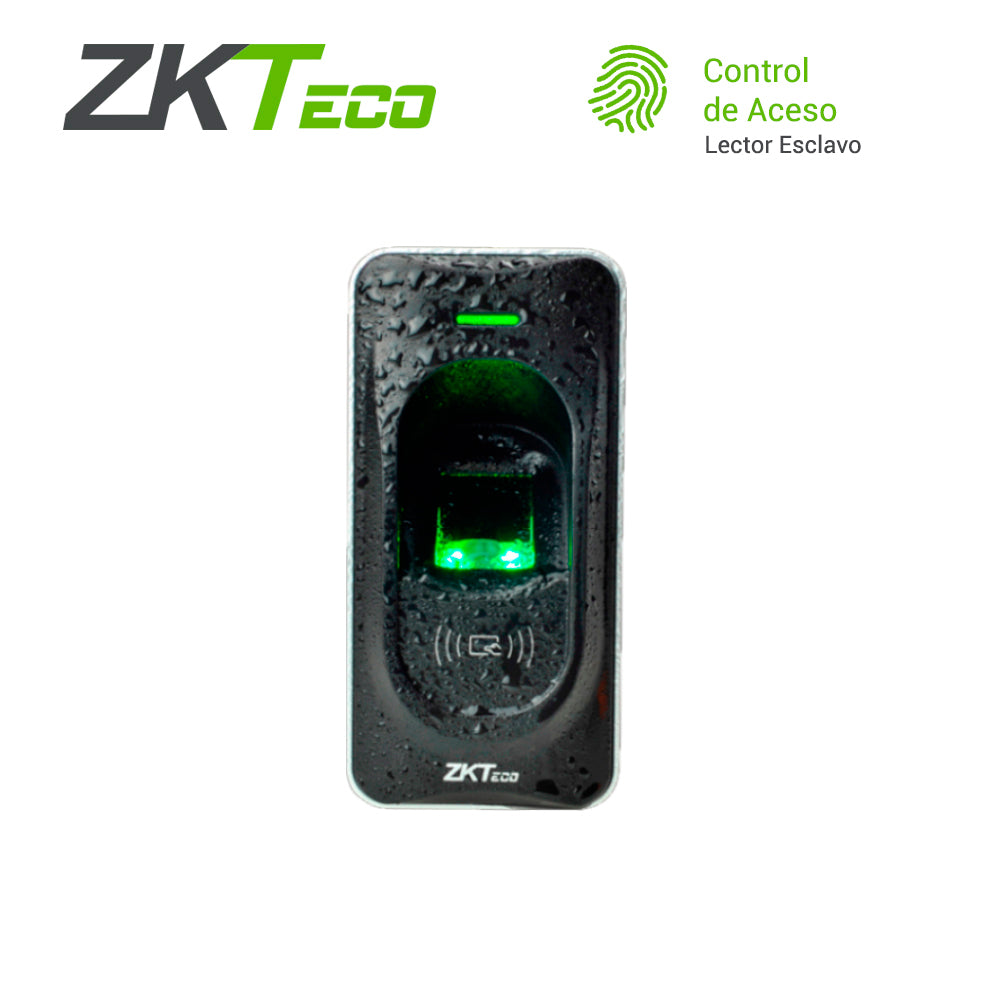 LECTOR BIOMETRICO Y PROXIMIDAD PARA PANEL INBIO ZKTECO FR1200 3000HUELLAS/30,000TARJETAS125KHZ RS485 REQUIERE PANEL INBI