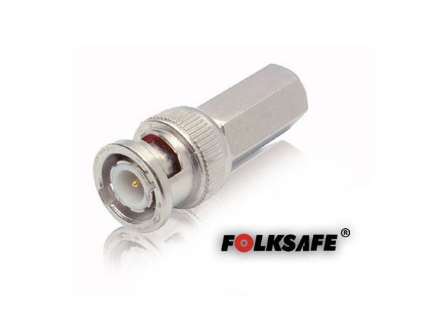 CONECTOR RG59 ENROSCAR, BNC MACHO HEXAGONAL FOLKSAFE, NO REQUIERE HERRAMIENTA ESPECIALIZADA PARA INSTALACION, UTILIZAR C