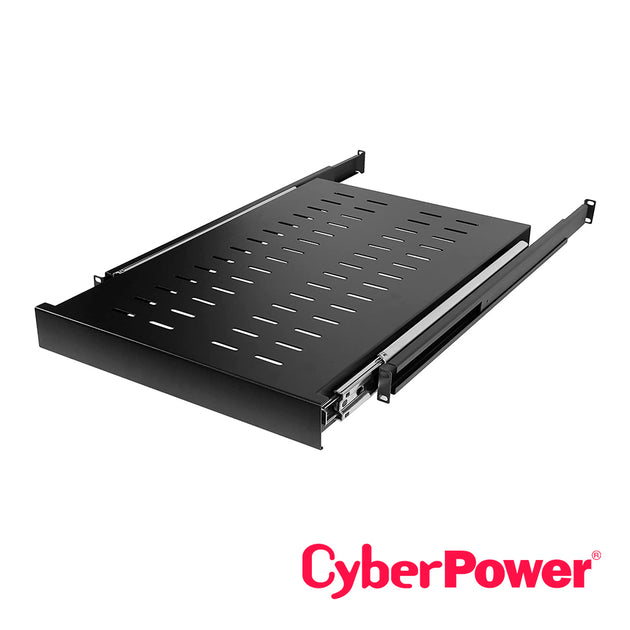 CHAROLA DESLIZABLE DE 19 PULGADASY 1U CYBERPOWER PROFUNDIDAD DE 650MM (25 PULGADAS), CAPACIDAD DE 60KG (132LB), 5 AÑOS D