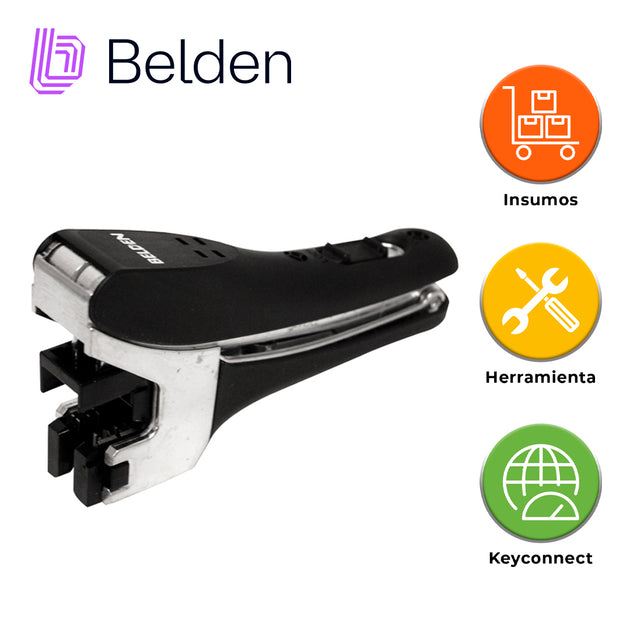 HERRAMIENTA DE TERMINO RAPIDO KEYCONNECT BELDEN AX105566 / INTERIOR / NEGRO