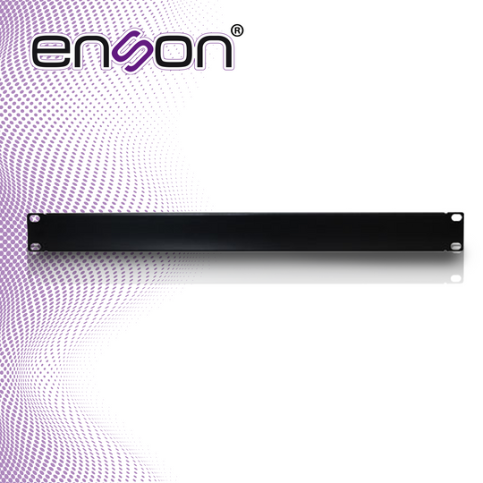 TAPA CIEGA PARA RACK O GABINETE ENSON ENS-FLAT1 FABRICADA EN LAMINA DE ACERO CALIBRE 22 IDEAL PARA CUBRIR ESPACIOS VACIO