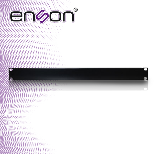 TAPA CIEGA PARA RACK O GABINETE ENSON ENS-FLAT1 FABRICADA EN LAMINA DE ACERO CALIBRE 22 IDEAL PARA CUBRIR ESPACIOS VACIO