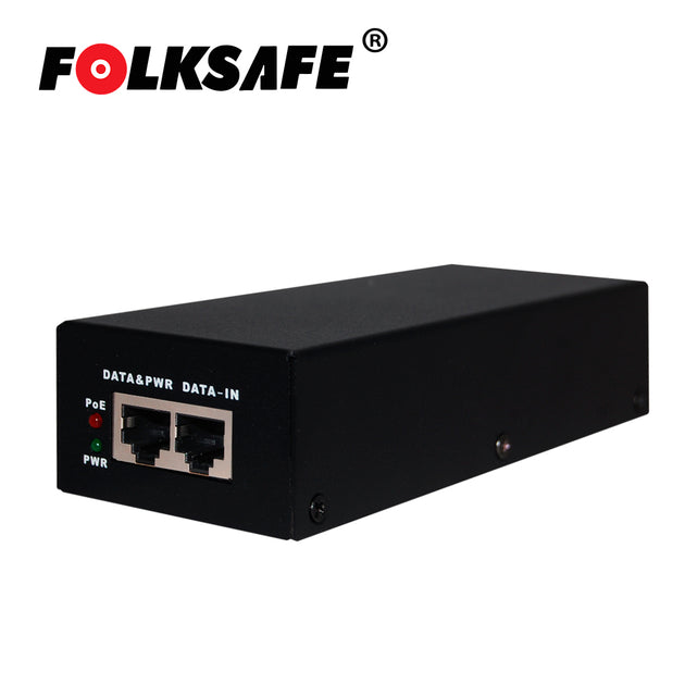 INYECTOR POE FOLKSAFE FS-53D1300 / GIGABIT / 802.3BT / 70 WATTS / ENTRADA DE VOLTAJE 100-240VAC / SALIDA DE VOLTAJE 53VD