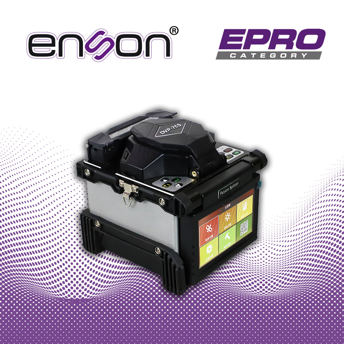 FUSIONADORA DE FIBRA OPTICA ENSON ENS-FS98 PARA FIBRA MONO MODO Y MULTIMODO EMPALME EN 8 SEGUNDOS PANTALLA LCD A COLOR 4
