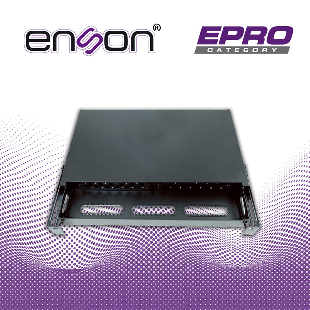 CAJA DE DISTRIBUIDOR DE FIBRA OPTICA ENSON ENS-MDF8003 PARA DOS MODULOS COMPATIBLE CON MINI PANEL ENS-PA6LCMM Y ENS-PA12