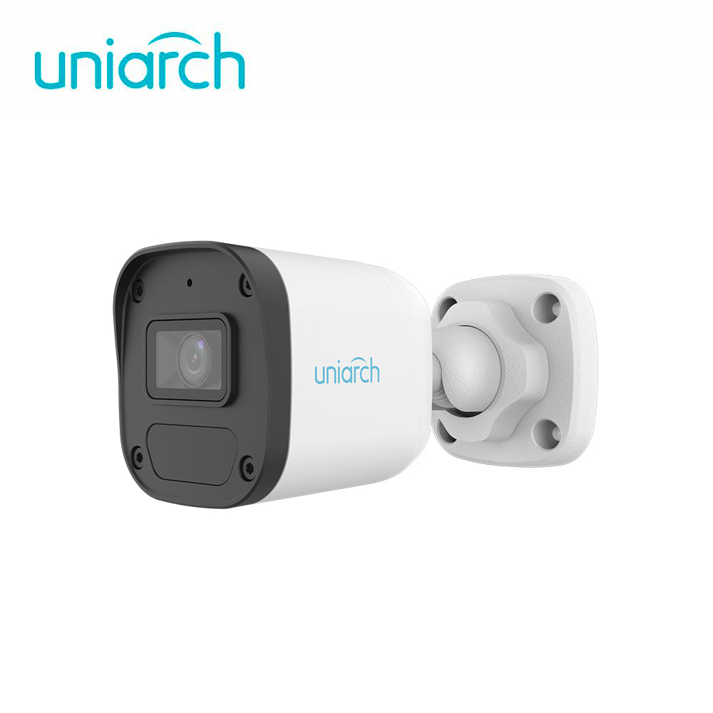 CAMARA IP MINI BULLET UNIARCH IPC-B132-AF28-ECO / 2MP / LENTE-2.8MM / DWDR / IR30M / MICROFONO-INTEGRADO / HUMAN-BODY-DE