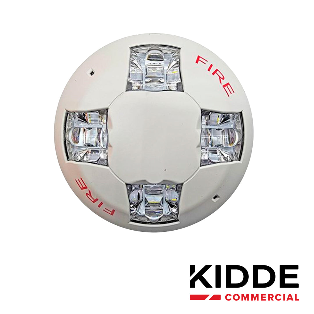 LUZ ESTROBOSCOPICA DE TECHO KIDDE / EGCVWF / 15-115 CD / BLANCA / CON SEÑALIZACION DE INCENDIO / INCLUYE PLACA DE CABLEA