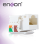 CONECTOR JACK ENSON ENS-JTL5WH CAT5E COLOR BLANCO A 90 GRADOS PONCHADO FACIL ...