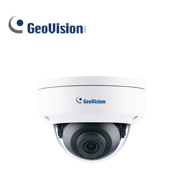 CAMARA IP MINI DOMO GEOVISION GV-GDR2801-2F / 2MP / H265 / LENTE FIJO 2.8 MM / IR INTELIGENTE 30M / IK10 / 3AXIS / RANUR