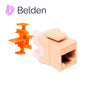 CONECTOR MODULAR JACK RJ45 CAT6A BELDEN AX103073 ESTILO KEYCONNECT MARFIL COM...