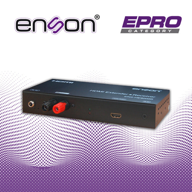 EXTENSOR HDMI 500MTS ENSONDC HE9000R RECEPTOR X C-HE9000R RECEPTOR X CABLE PARR RECEPTOR FUENTES HDMI POHDMIR Y SISTEMAS