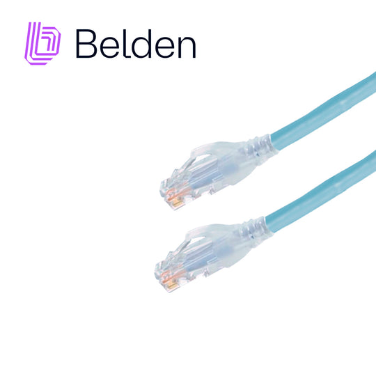 PATCHCORD UTP CAT6 BELDEN C601116007 FORRO PVC AZUL CLARO CMR-RISER 4 PARES CALIBRE CONDUCTOR 24 AWG 100% COBRE USO INTE