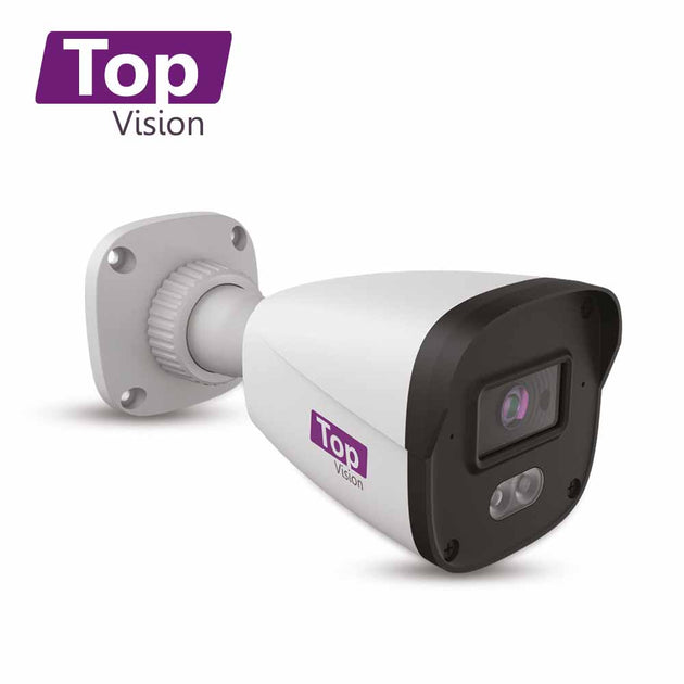 CAMARA HD BULLET TOPVISION TBDL500A / 5MP / AHD/TVI/CVI/SD / 2.8MM / 30M IR - 20M LUZ CALIDA LUZ DUAL / MICROFONO INTEGR