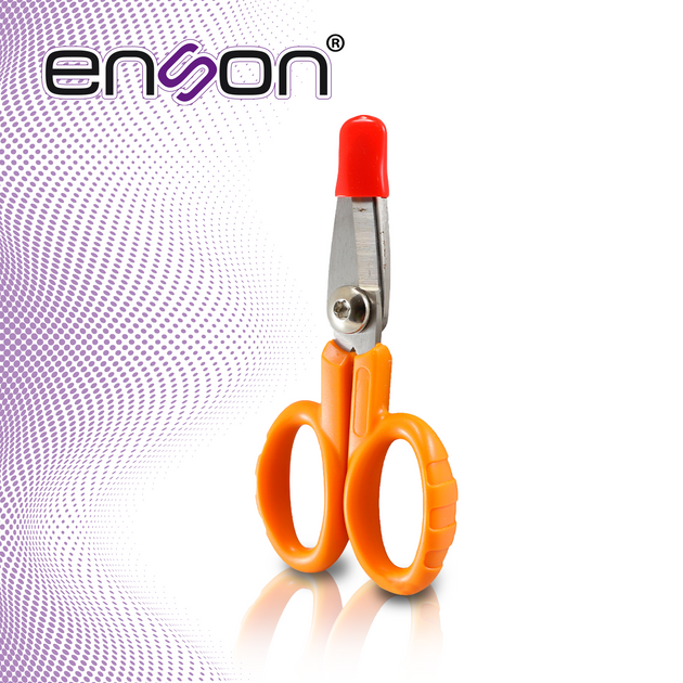 TIJERAS PARA CORTE DE KEVLAR EN CABLES DE FIBRA OPTICA ENSON ENS-FOKC HOJA DE ACERO