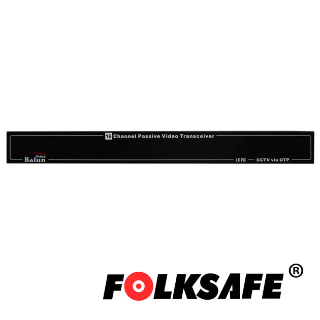 TRANSCEPTOR DE VIDEO PASIVO, HUB 16 CANALES HD FOLKSAFE FS-HDP4616, COMPATIBLE CON TODAS LAS MARCAS DE CAMARAS CON FORMA