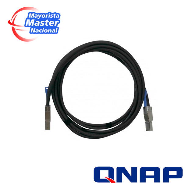QNAP CAB-SAS20M-8644 MINI SAS 12G CABLE (SFF-8644), 2.0M