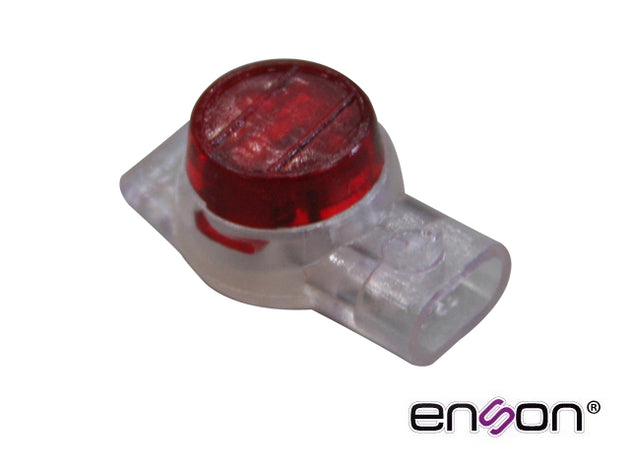 CONECTOR UR DE 1.67MM ENSON ENS-CUR167 DISEÑADO PARA EMPALME DE ALAMBRE TELEFONICO Y UTP, PAQUETE DE 100PZAS
