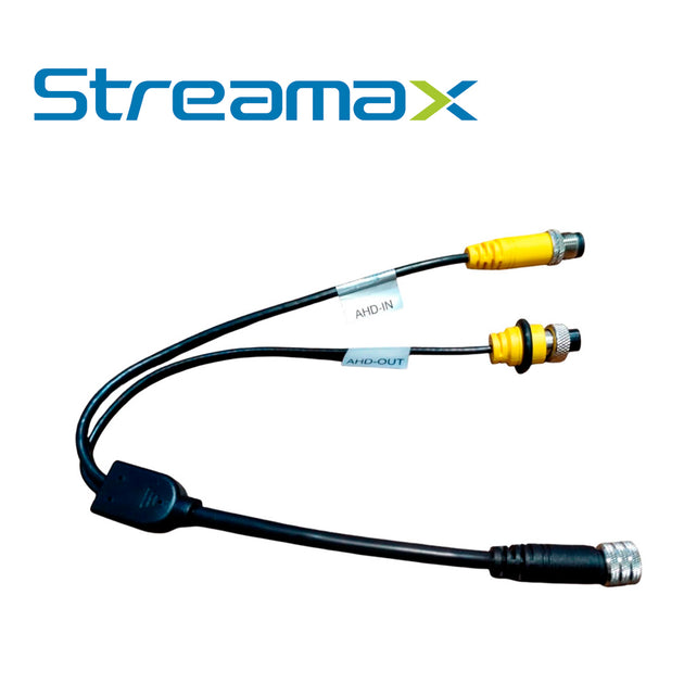 CABLE DE COMUNICACION STREAMAX MM12 / CONECTOR M12-4 / TRANSMISION DE VIDEO Y AUDIO DE CAMARA IP / PARA VISUALIZACION EN