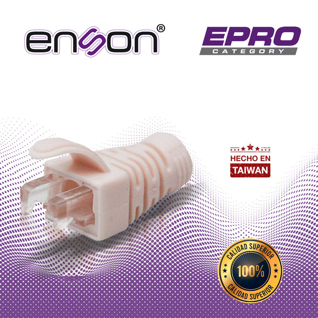 BOTA PARA CABLE UTP ENSON EPRO-BOOT-WH COLOR BLANCO IDEAL PARA EL TERMINADO Y CUIDADO DEL REMATADO, COMPATIBLE CON CAT5E