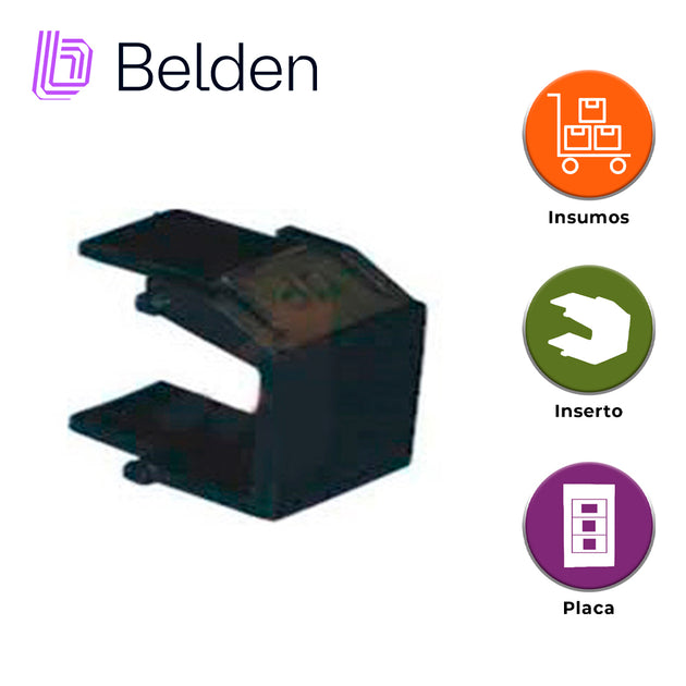 INSERTO KEYCONNECT BELDEN AX102263 / NEGRO / PIEZA