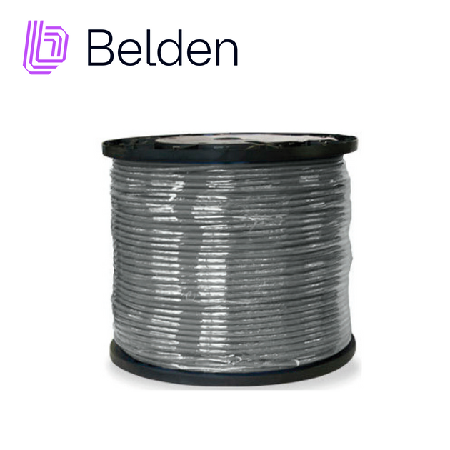 CABLE DE SEGURIDAD Y SONIDO BELDEN 5501FE 0081000 / INTERIOR / GRIS / 3 CONDUCTORES / 22 AWG / FORRO PVC / CMR / BLINDAD