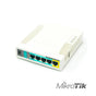 RUTEADOR INALAMBRICO MIKROTIK RB951UI-2HND,2.4GHZ, 5 FAST GABINETE DE PLASTIC...
