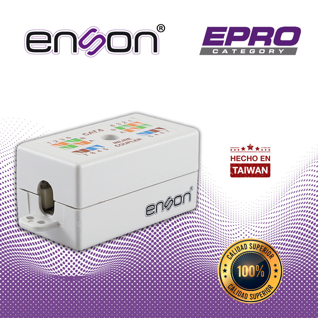 COPLE UTP ENSON EPRO-INCOP6 HILO A HILO CAT6 IDEAL PARA UNIR DE DOS SEGMENTOS DE CABLE UTP SIN TERMINAR, REQUIERE REMATA
