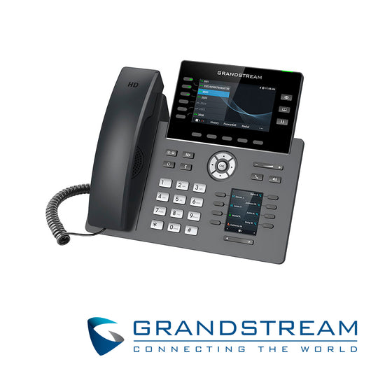 TELEFONO IP GRADO CARRIER WIFI 6 GRANDSTREAM GRP2616 / 16 CUENTAS SIP / 6 LINEAS / 6 TECLAS EXTENSIONES / PANTALLA COLOR