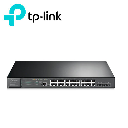 SWITCH ADMINISTRABLE TP-LINK SG3428XMP / 24 PUERTOS POE AF/AT 10/100/1000 MBPS + 4 PUERTOS 10 GIGA SFP+ / POTENCIA POE T