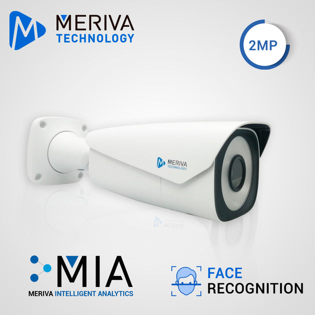 CAMARA IP BULLET MERIVA TECHNOLOGY MAFR-200 / 2MP / H.265+ / LENTE MOTORIZADO 7 - 22MM / 10M LED / IP67 / METALICA / 12 
