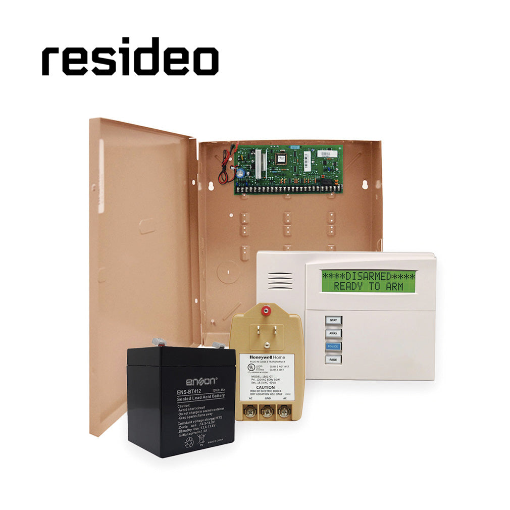 KIT INTRUSION INALÁMBRICO RESIDEOV48T60RFCBT CON PANEL VISTA48LA/ 1 TECLADO 6160RFC / 1 TRANSFORMADOR 1361GT/ 1 BATERIA 