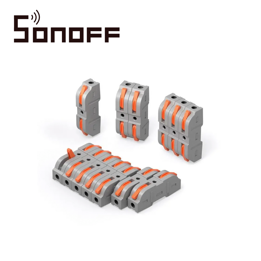 CONECTORES DE EMPALME RAPIDO SONOFF D1-1 / JUEGO DE 34 CONECTORES RAPIDOS / COMPATIBLE CON CABLES AWG20-12 / FACIL Y RAP
