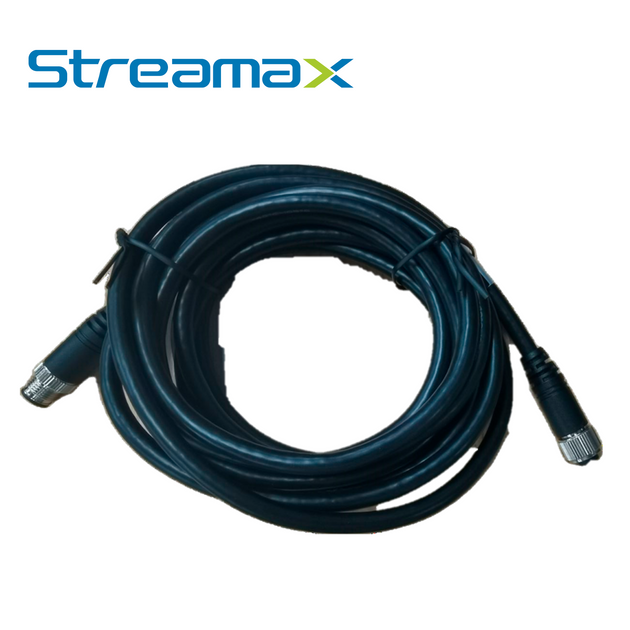 CABLE EXTENSOR M12 DE 12 PINES STREAMAX MC46-15M / UN EXTREMO CONECTOR MACHO M12 DE 12 PINES (TIPO A) Y OTRO EXTREMO CON