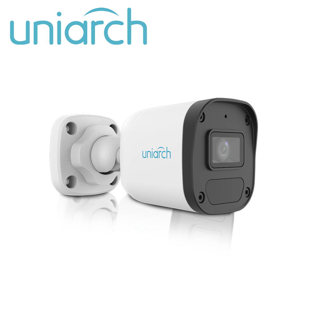 CAMARA IP BULLET UNIARCH IPC-B134-AF28-ECO / 4MP / LENTE-2.8MM / DWDR / MICROFONO-INTEGRADO / HUMA-BODY-DETECTION 2.0 / 