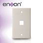 PLACA DE PARED (FACEPLATE) UNIVERSAL ENS-FP61 ENSON 1 PUERTO ESTILO KEYCONNEC...