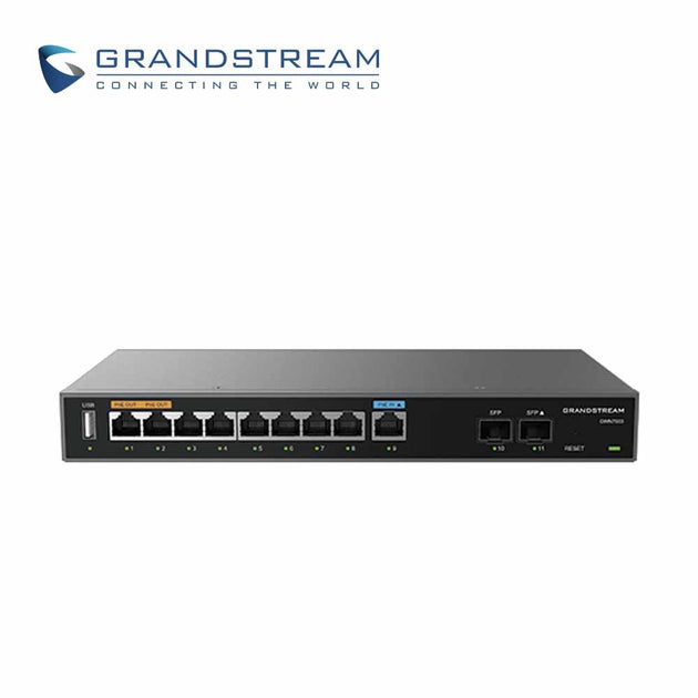 ROUTER FIREWALL INTEGRADO GRANDSTREAM GWN7003 / 9 PUERTOS 10/100/1,000MBPS CONFIGURABLES LAN/WAN / 2 PUERTOS SFP GIGABIT