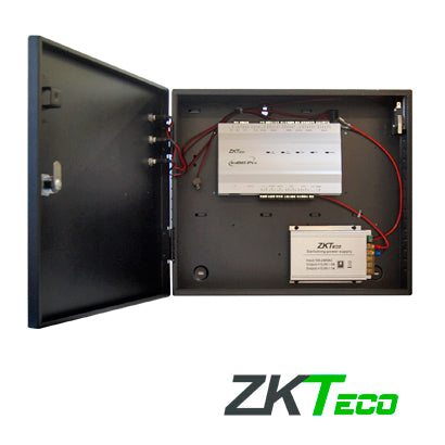 PANEL DE CONTROL DE ACCESO AVANZADO GREENLABEL ZKTECO INBIO260PROBOX KIT GABINETE Y FUENTE 2 PUERTAS 4 LECTORAS 20,000 H