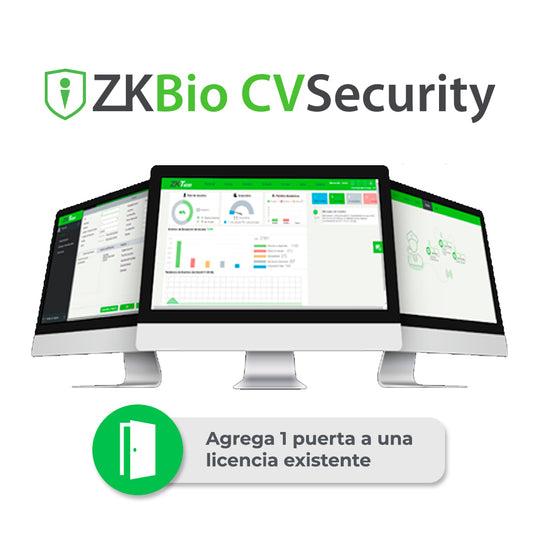 LICENCIA BIO CVSECURITY MODULO DE ACCESO ZKCV-AC-ADDON-S1 PERMITE AGREGAR 1 PUERTA A LICENCIA EXISTENTE PERMANENTE COMPA
