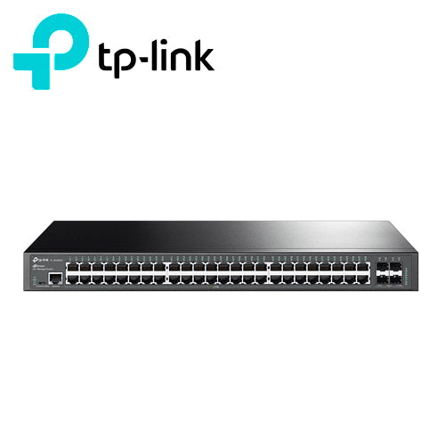 SWITCH ADMINISTRABLE TP-LINK SG3452X / 48 PUERTOS RJ45 10/100/1000 MBPS + 4 PUERTOS 10 GIGA SFP+ / ADMINISTRACION CENTRA