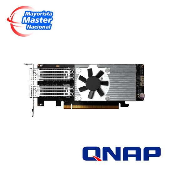 TARJETA DE EXPANSION DE RED QNAP QXG-100G2SF-E810 / DOBLE PUERTO QSFP28 100GBE / FACTOR DE FORMA LOW-PROFILE / INTERFAZ 