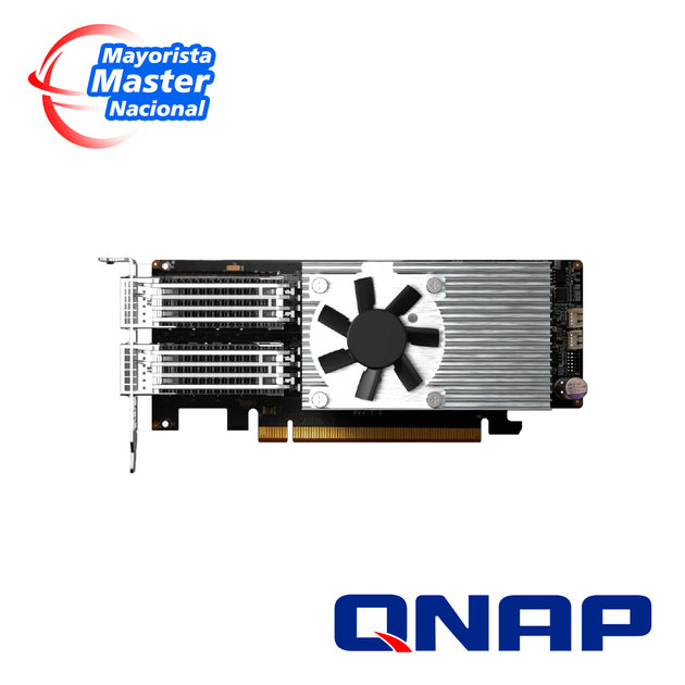 TARJETA DE EXPANSION DE RED QNAP QXG-100G2SF-E810 / DOBLE PUERTO QSFP28 100GBE / FACTOR DE FORMA LOW-PROFILE / INTERFAZ 