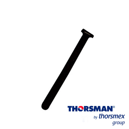 CINTHOS DE CONTACTO THORSMAN 150MM LARGO X12MM ANCHO 4300-02001 COLOR NEGRO, BOLSA 20PIEZAS, REUTILIZABLES, IDEALES PARA