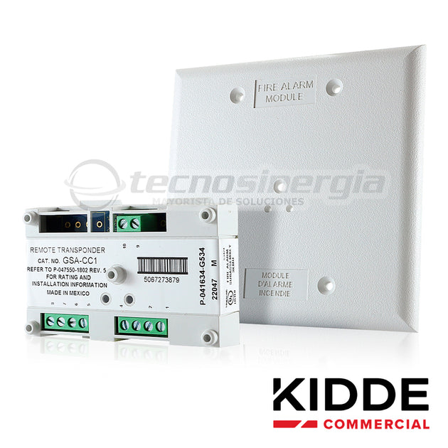 MÔDULO DE CONTROL DE SIRENAS Y ESTROBOS VIGILANT GSA-CC1, CUENTA CON DIRECCION ELECTRONICA (SIN SWITCHES) REQUIERE FUENT
