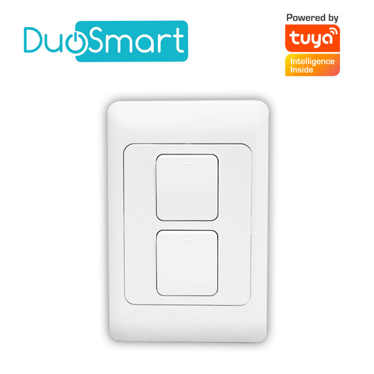 SWITCH APAGADOR WIFI 2.4 GHZ DUOSMART A20 DE 2 UNIDADES COMPATIBLE CON ALEXA Y GOOGLE HOME CON TEMPORIZADORES COMPATIBLE