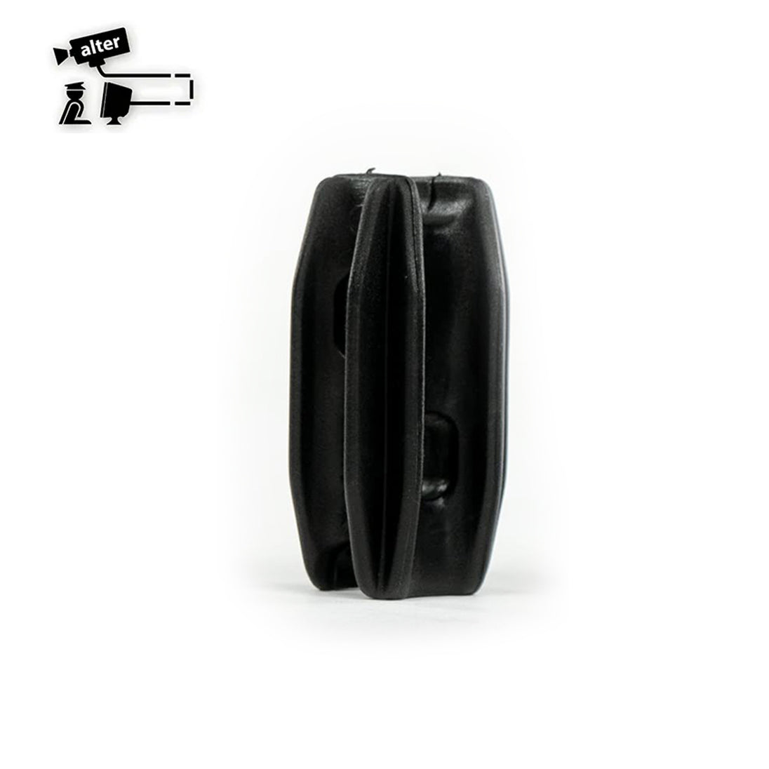 AISLADOR DE ESQUINA PARA POSTE DE 1/2 O 3/4PULGADA COLOR NEGRO PARA CERCAS ELECTRIFICADAS. ALTER ALT-AIS3 VENTA POR PIEZ