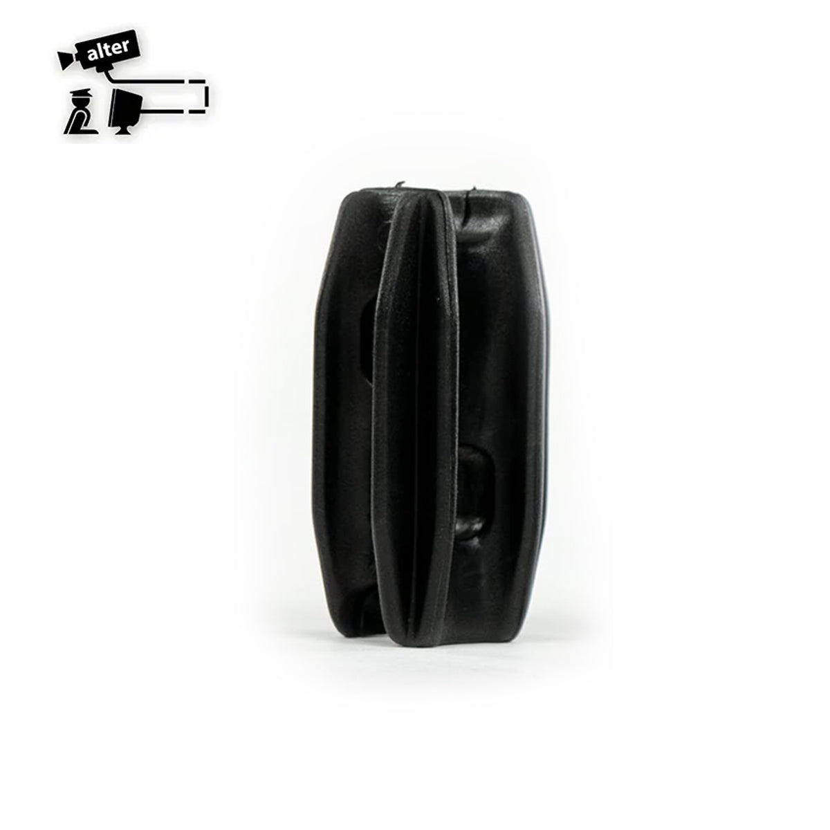 AISLADOR DE ESQUINA PARA POSTE DE 1/2 O 3/4PULGADA COLOR NEGRO PARA CERCAS ELECTRIFICADAS. ALTER ALT-AIS3 VENTA POR PIEZ
