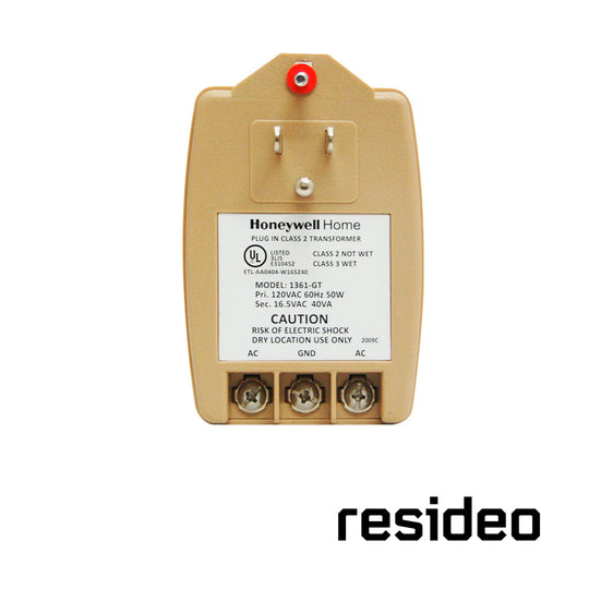 TRANSFORMADOR RESIDEO 1361-GT 16.5VAC 40VA/ COMPATIBLE CON LOS PANELES DE ALARMA DE LA SERIE VISTA/ NO INCLUYE CABLE PAR