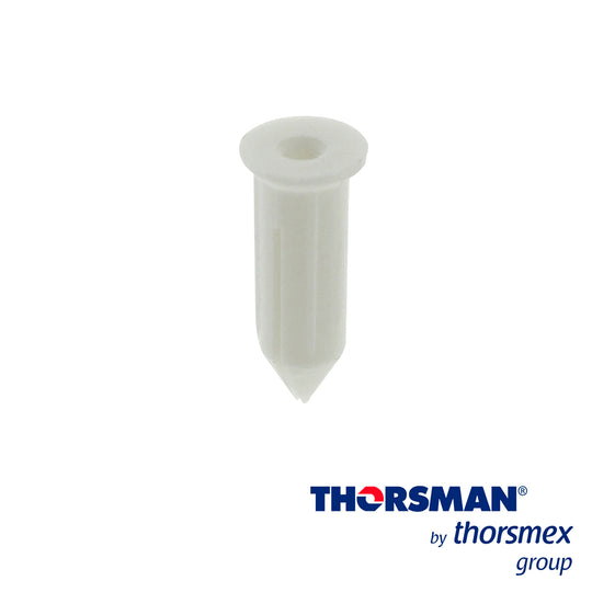 CLAVITHOR THORSMAN TCP0 1206-01100 TAQUETE PARA FIJAR CON CLAVO 5/16PULG X 3/4PULG COLOR BLANCO, CAJA 100 PIEZA, ELABORA